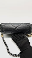 Brand New. Chanel C19 Flap Small Black Lambskin SHW/GHW. J7P5JPKG|10337