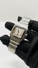 Preowned. Cartier Santos Galbee Medium White Dial Roman All Steel 20 Links. 1564CC137286|7921