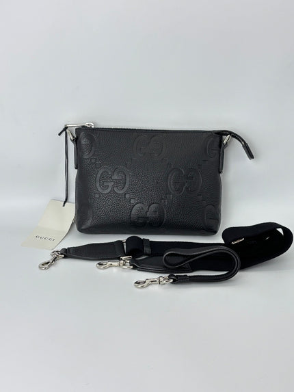 Like New. Gucci Jumbo Small Sling Bag Black|5971
