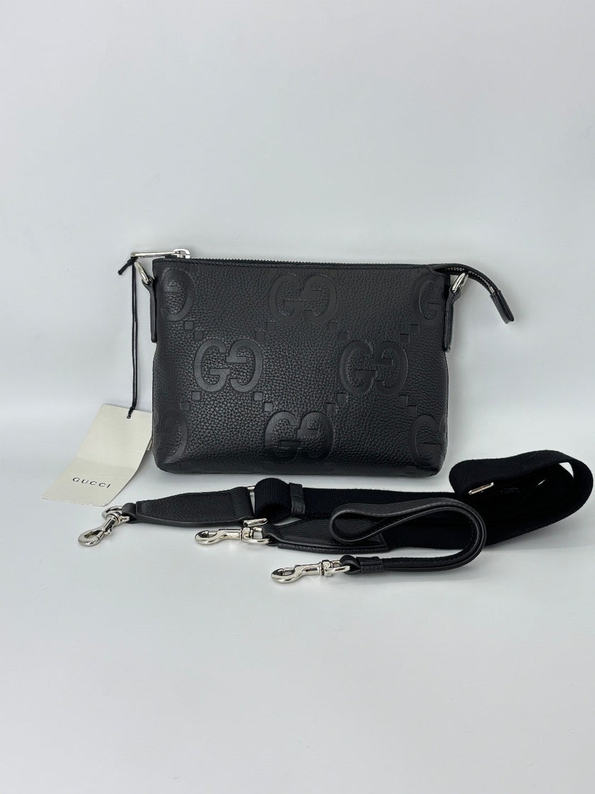 [SALE] Like New. Gucci Jumbo Small Sling Bag Black|5971