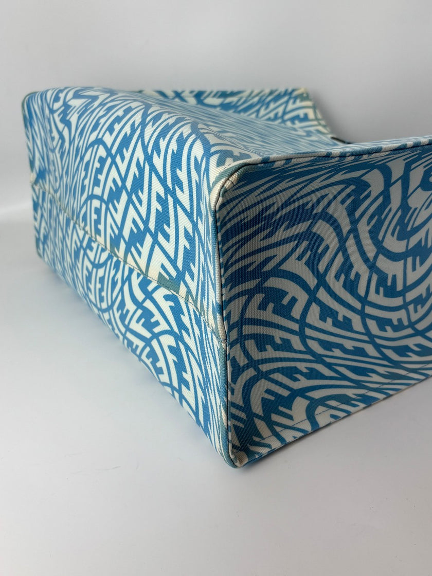 [SALE] Preowned. Fendi Shopping Tote Blue|6239