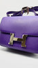 Preowned. Hermes Constance 24 Ultra Violet Epsom PHW. P Square X03|9310