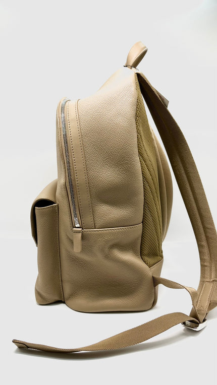 Preowned. LV Take Off Back Pack Beige SHW. MCHIP|9268
