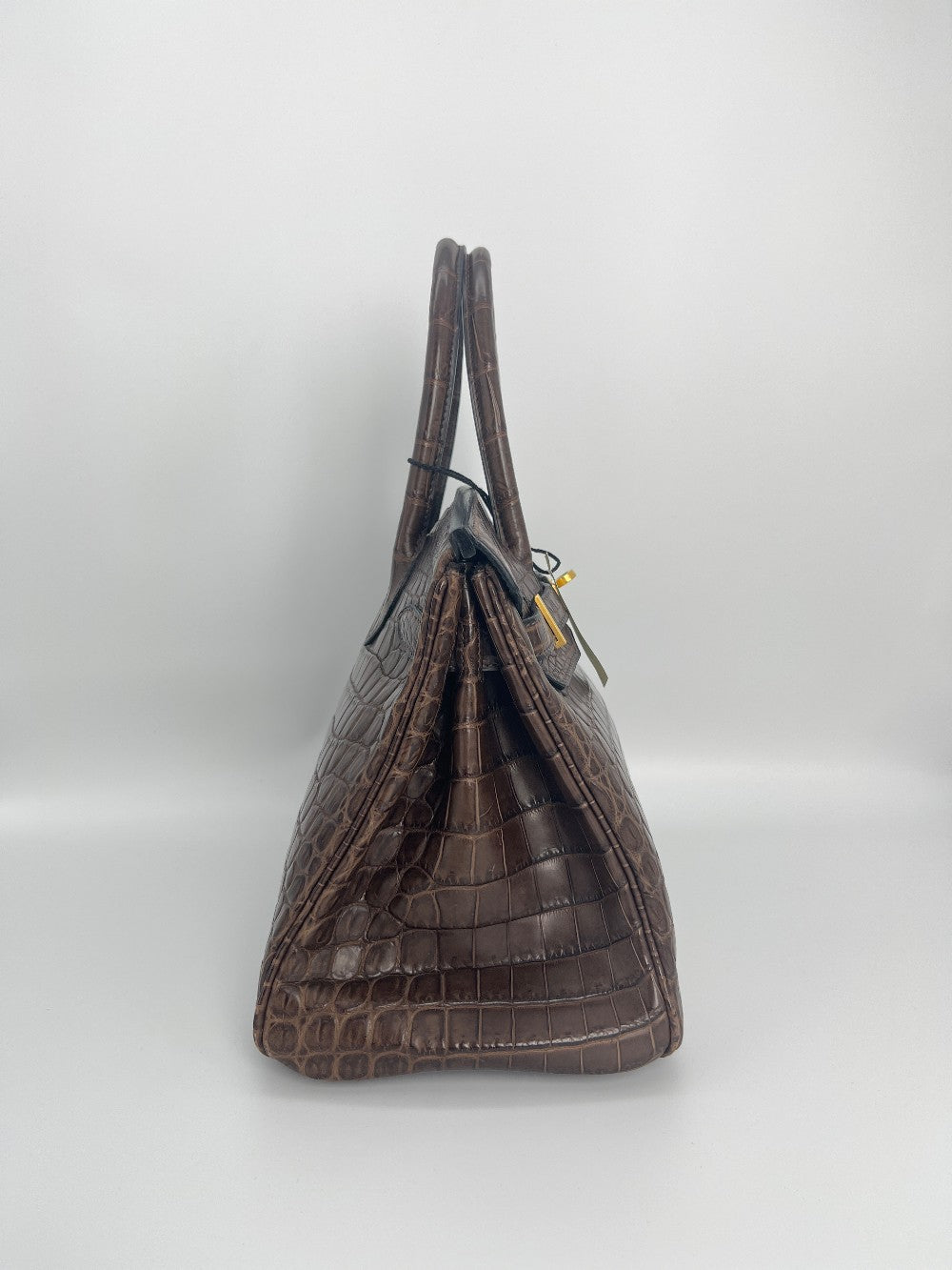 Preowned. Hermes Birkin 30 Havane Crocodile Niloticus. G2931.Z|3321