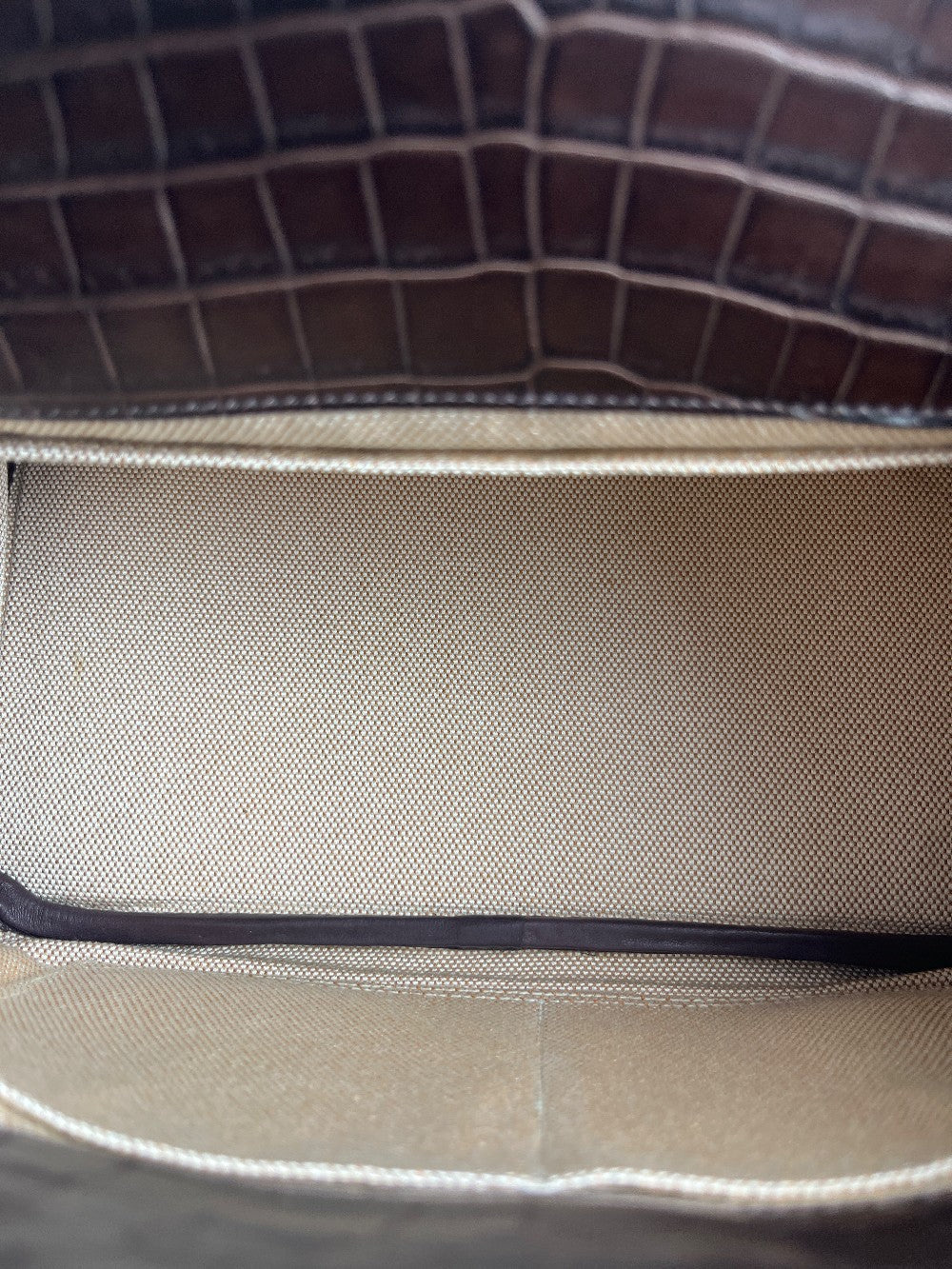 Preowned. Hermes Birkin 30 Havane Crocodile Niloticus. G2931.Z|3323
