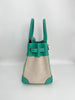 Preowned. Hermes Birkin 30 Toile Lagoon. L26C|3328