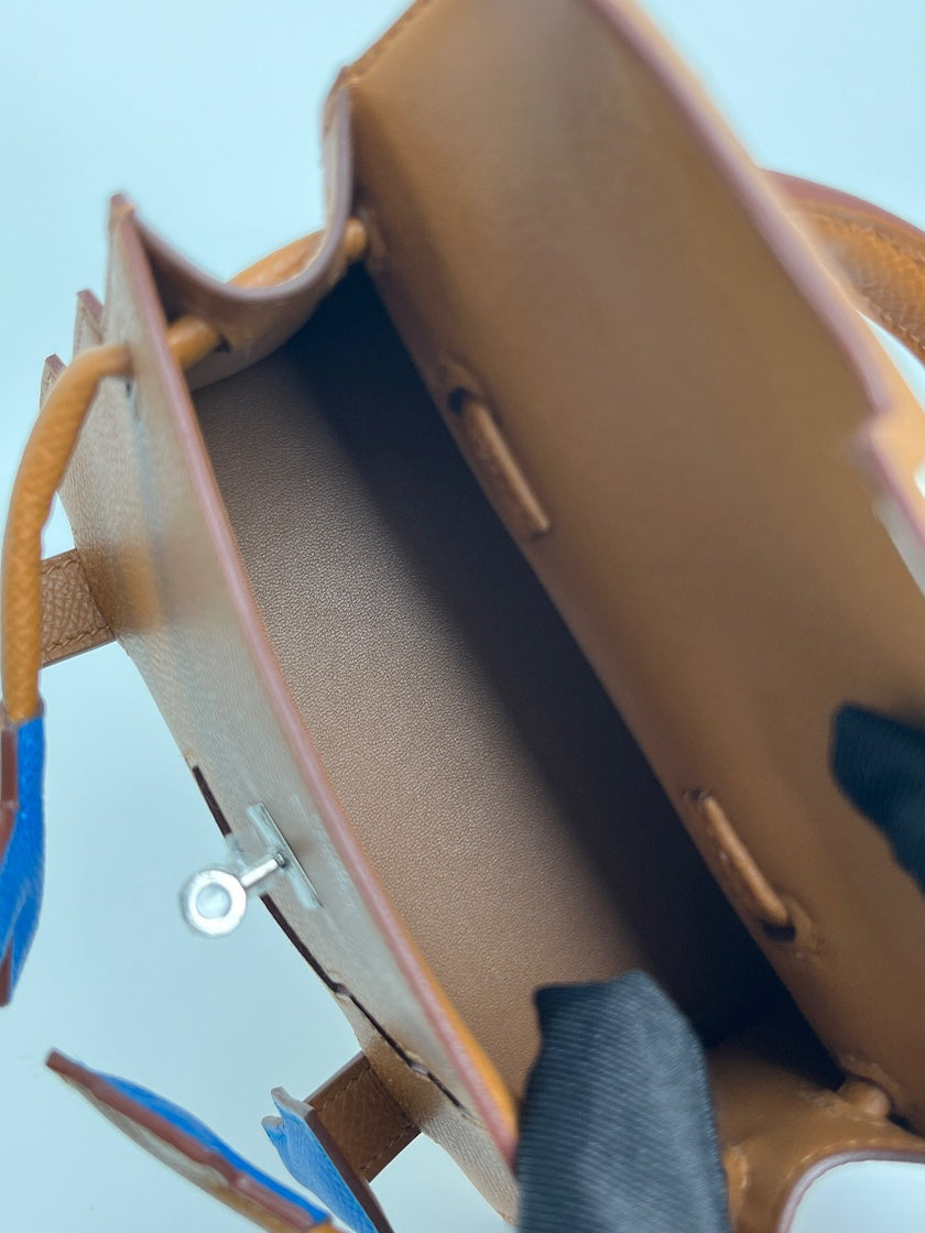 Brand New. Hermes Kelly Doll Picto Epsom Gold. KHT488ZP|3522