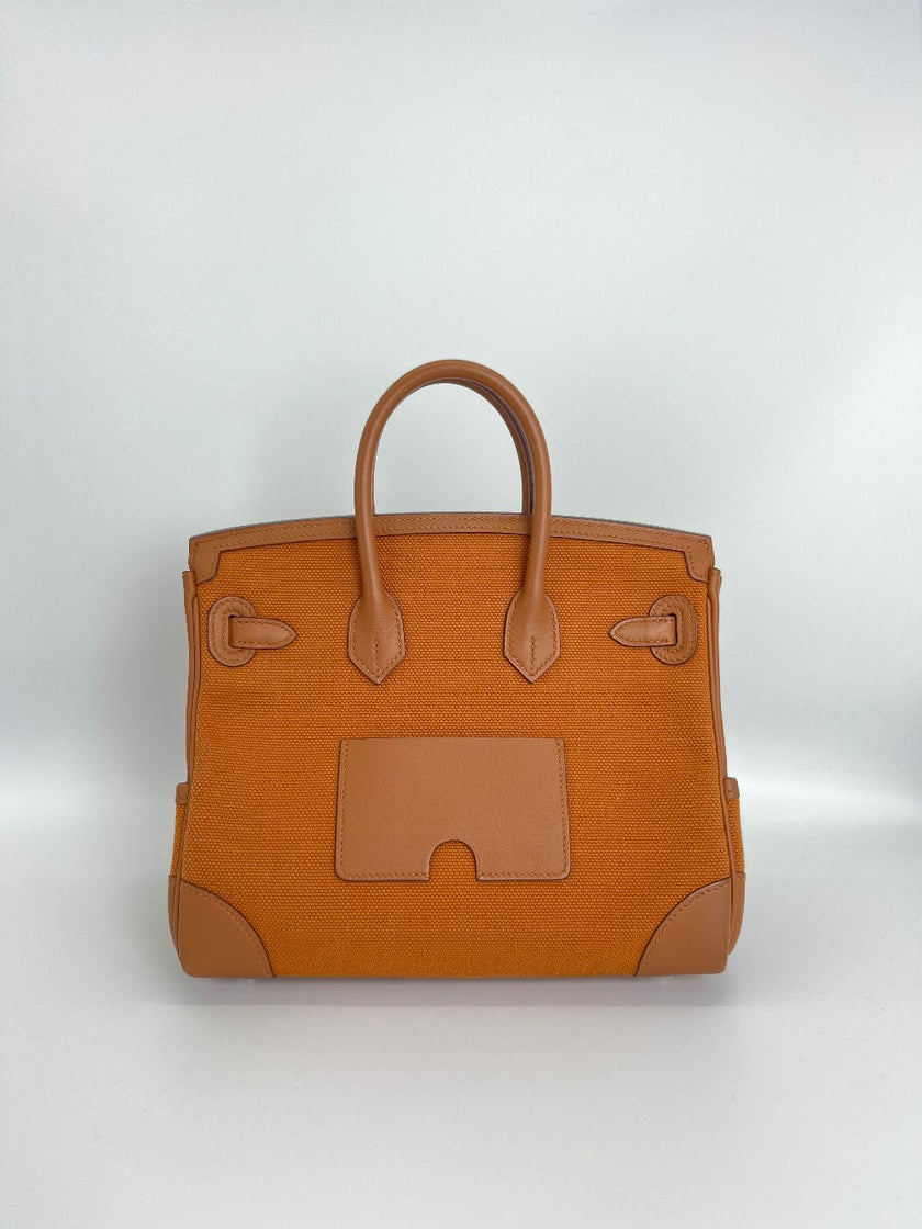 Brand New. Hermes Birkin 25 Cargo Gold PHW. WCT952GY|3526