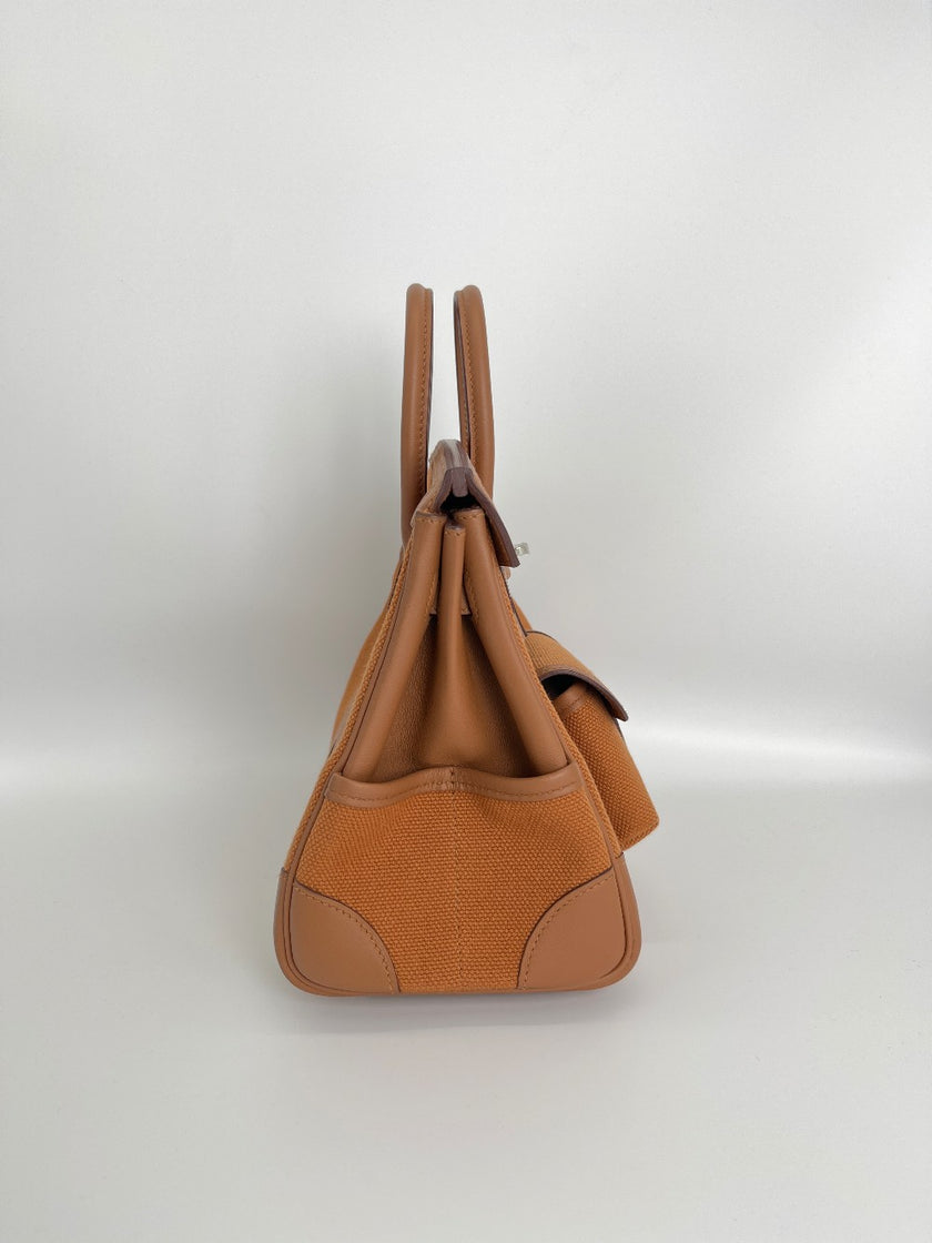 Brand New. Hermes Birkin 25 Cargo Gold PHW. WCT952GY|3527