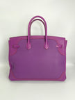 Preowned. Hermes Birkin 35 Ghillies Anemone. R 61|3555