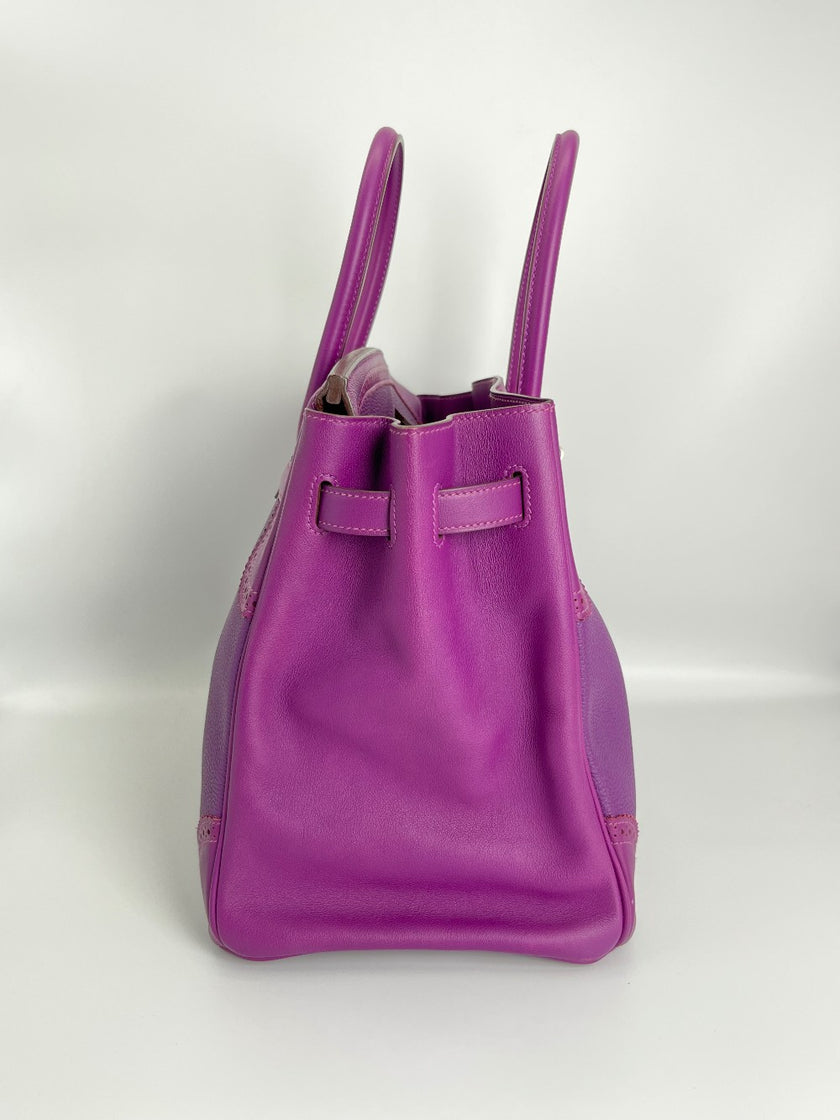 Preowned. Hermes Birkin 35 Ghillies Anemone. R 61|3556