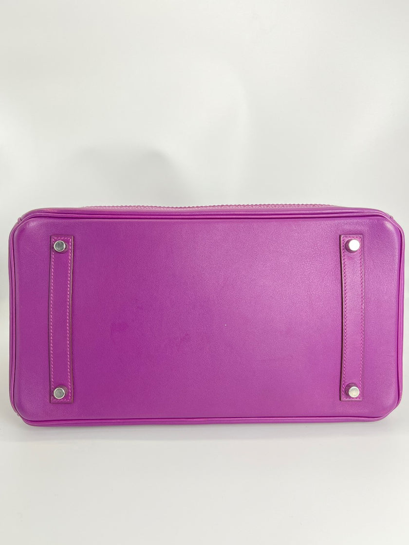 Preowned. Hermes Birkin 35 Ghillies Anemone. R 61|3557