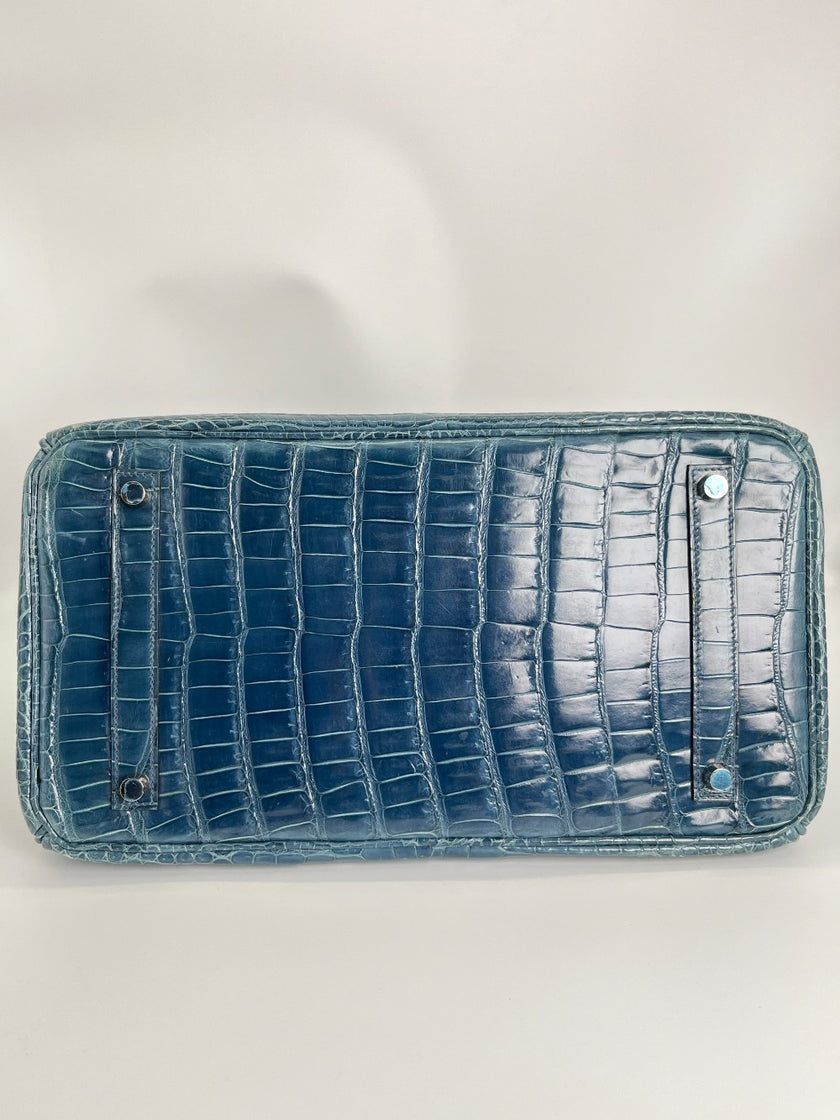 Preowned. Hermes Birkin 35 Crocodile Colvert . K 4+|3565