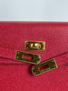 Preowned. Hermes Kelly 25 Rouge Casaque. THT009GD|3634