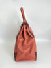 Preowned. Hermes Kelly 35 Ghillies Bicolor Rose Texas Rouge H. P48L|3642