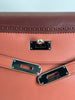 Preowned. Hermes Kelly 35 Ghillies Bicolor Rose Texas Rouge H. P48L|3646