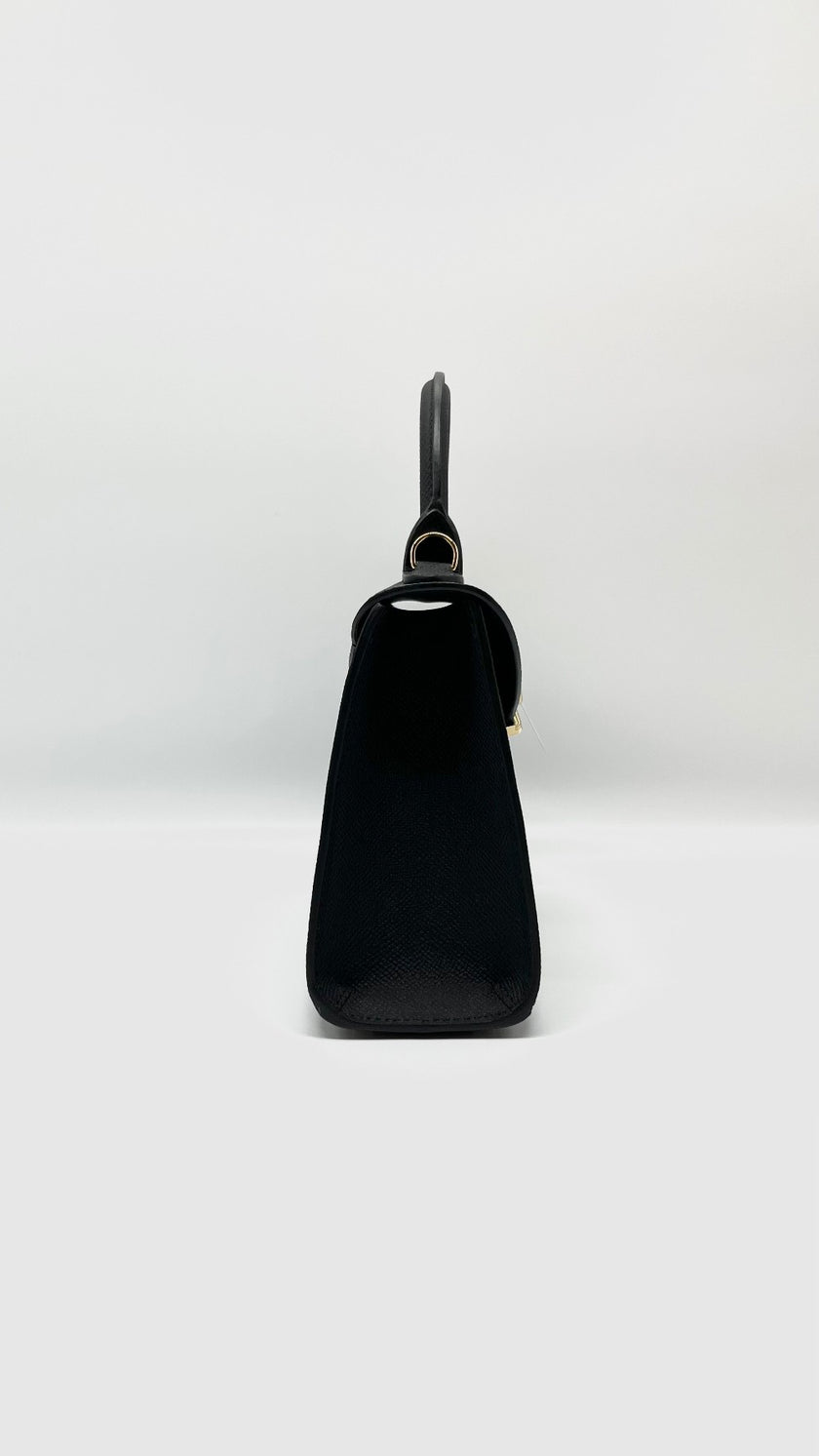 Brand New. Moynat Gabrielle BB Calfskin Black GHW|5073