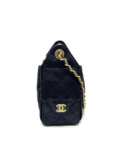 Brand New. Chanel C25 Mini Black Caviar GHW. TG5A7P29|17098