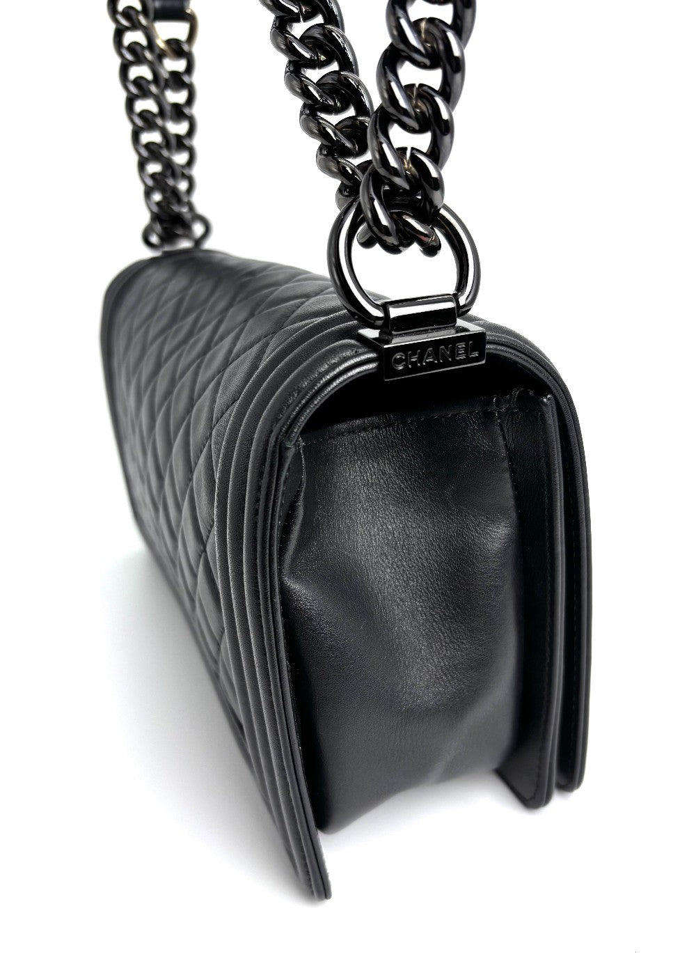 Preowned. Chanel Leboy Old Medium So Black. 24954970|4298