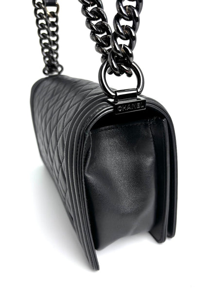 Preowned. Chanel Leboy Old Medium So Black. 24954970|4298