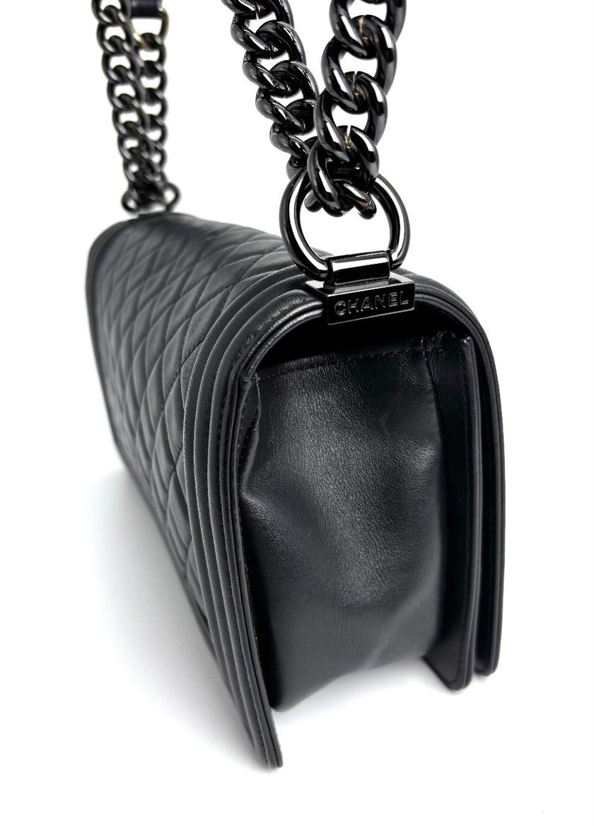 [SALE] Preowned. Chanel Leboy Old Medium So Black. 24954970|4298