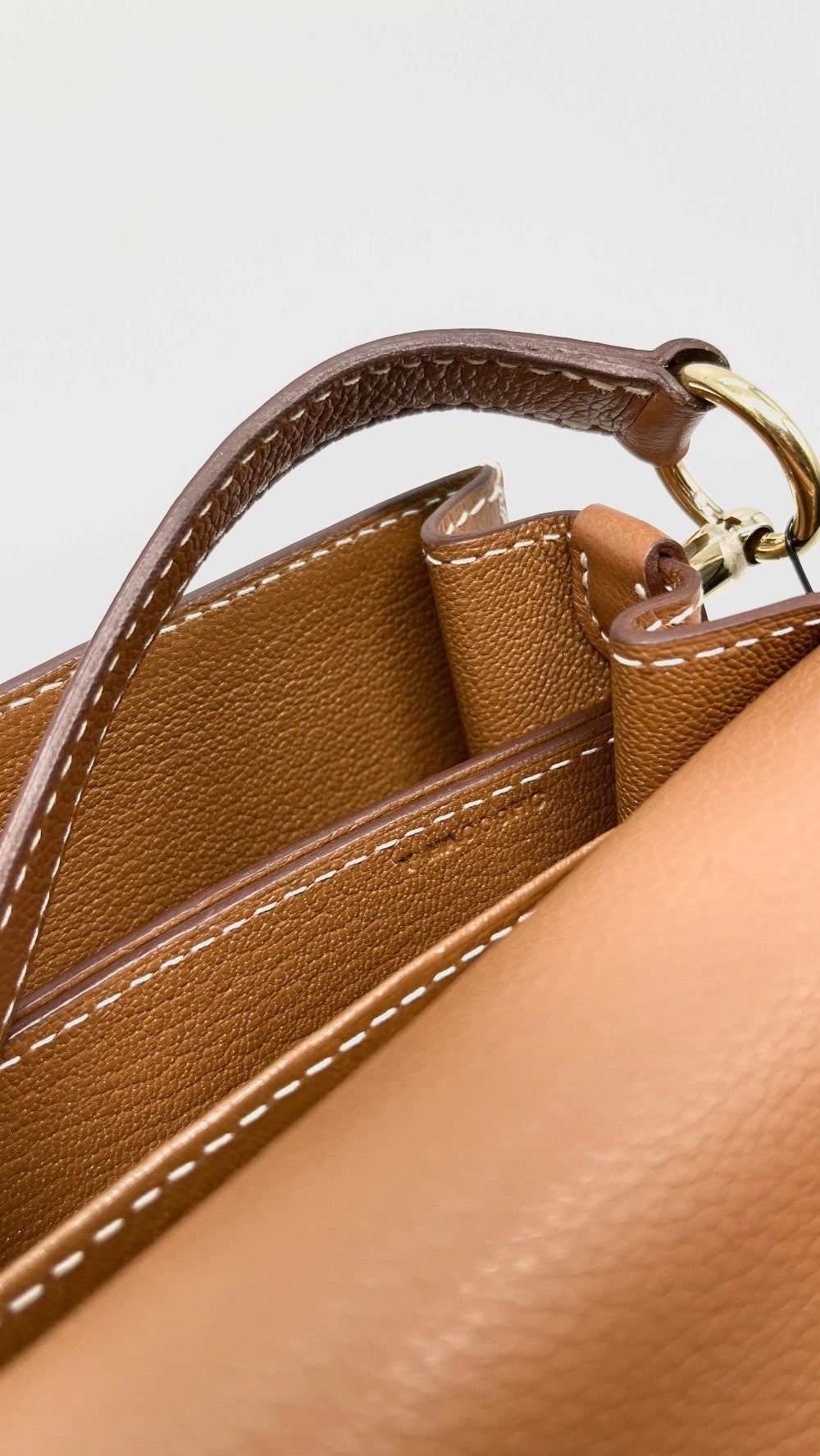 Preowned. Hermes Roulis 23 Gold Evercolor GHW. YHA009HC|14330