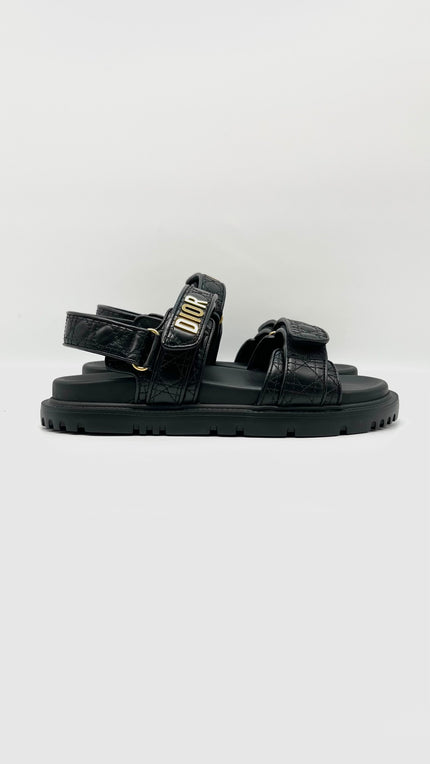 Brand New. Dior Dioract Sandals Black. 38|13840