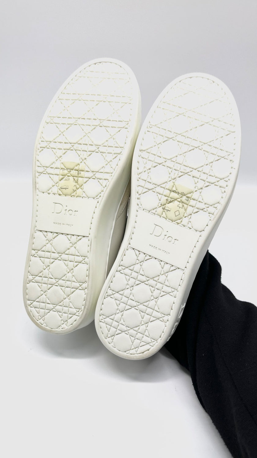 Brand New. Dior Slip On White. 37|7887