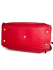 Preowned. YSL Cabas Chyc Medium Bag Calf Red|12452