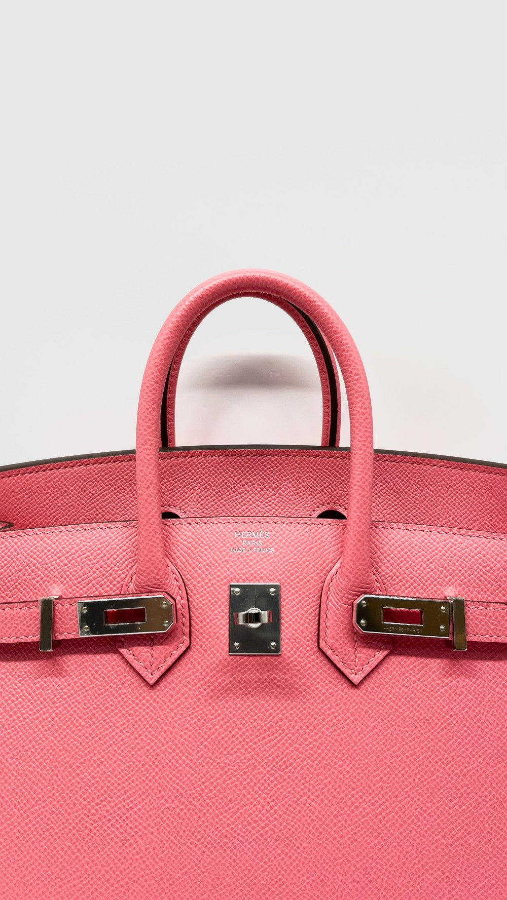 Brand New. Hermes Birkin 25 Rose Azalee Epsom Sellier PHW. KHT229DU|13715