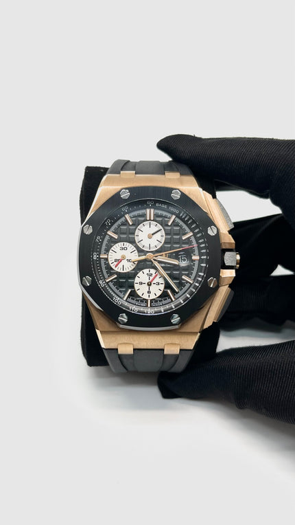 Preowned. Audemars Piguet RO Offshore Chronograph RG Rubber Strap 44MM 2016|16369