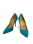 Brand New. Roger Vivier Heel Suede Blue. 35|10643