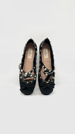 Brand New. Valentino Satin Ballet Flats Black. 39|13845