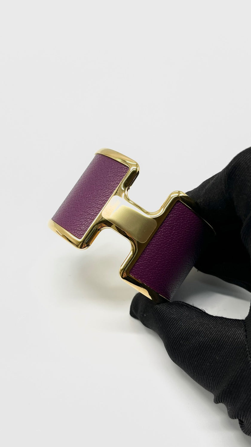 Brand New. Hermes Olympe Cuff Bracelet Anemone T3 GHW|9942