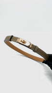 Brand New. Hermes Kelly Belt Etoupe RGHW. WID450CF|16695