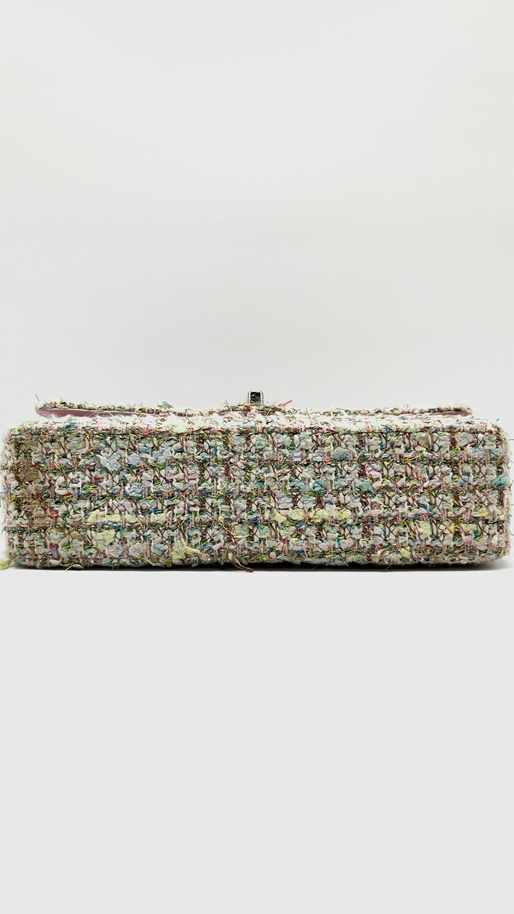 Preowned. Chanel Medium Double Flap Tweed SHW. 9857918|7893