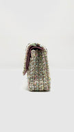 Preowned. Chanel Medium Double Flap Tweed SHW. 9857918|7889