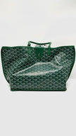 Preowned. Goyard Anjou PM Green Reversible Tote Bag With Goyard Green Clip. SUT 020251|13093