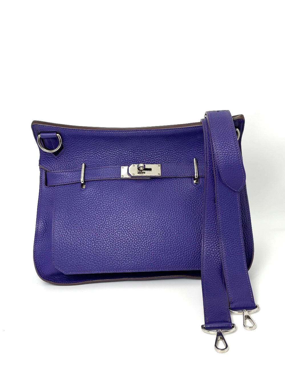 Preowned. Hermes Jypsiere 34 Iris Clemence PHW. O45L|8019