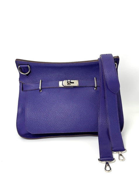 Preowned. Hermes Jypsiere 34 Iris Clemence PHW. O45L|8019