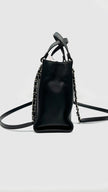 Preowned. Chanel CC Zipped Shopping Tote Calfskin Black GHW. PNJTPA01|10434
