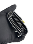 Preowned. Celine Triomphe Flap Black Wallet|12554