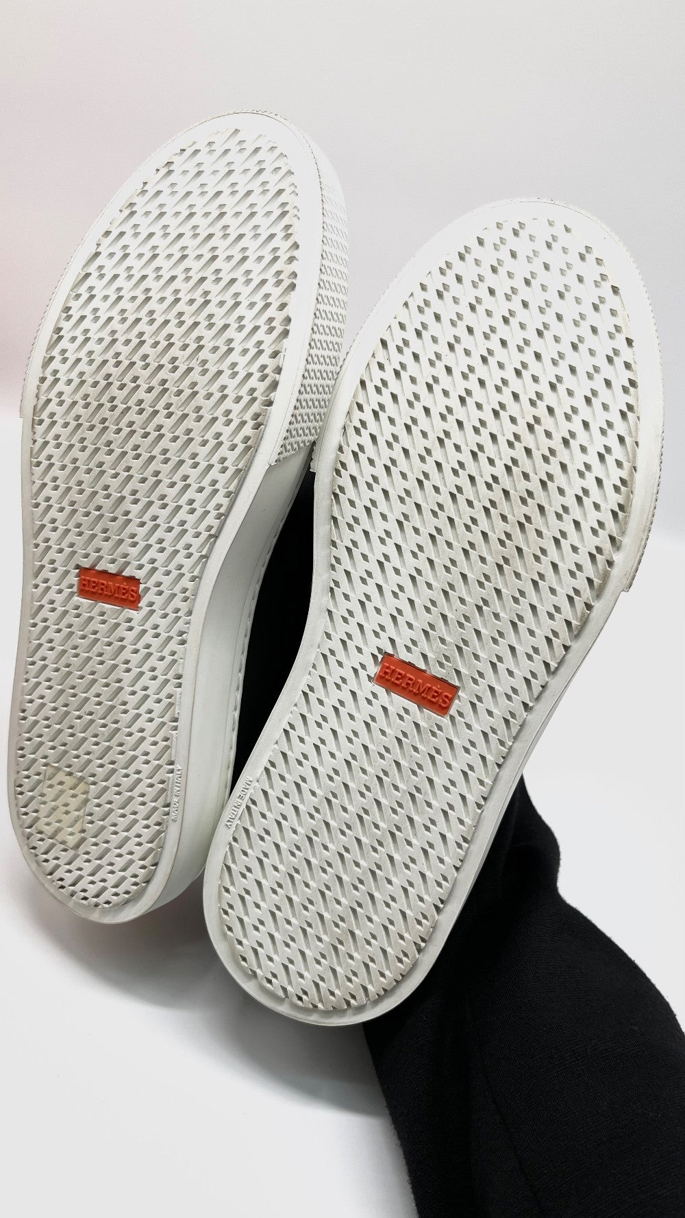 Brand New. Hermes Day Sneakers Black. 38.5|6834