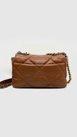 Like New. Chanel C19 Small Caramel Lambskin Ruth/Silver/Gold HW. T7AEUT96|12712