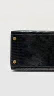 Preowned. Hermes Kelly 32 Noir Lizard GHW. U Circle R|11225