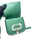 Brand New. Hermes Della Vert Moyen PHW Epsom. WPY471HF|17323