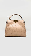 Brand New. Fendi Peekaboo Small Ostrich Pink|7842