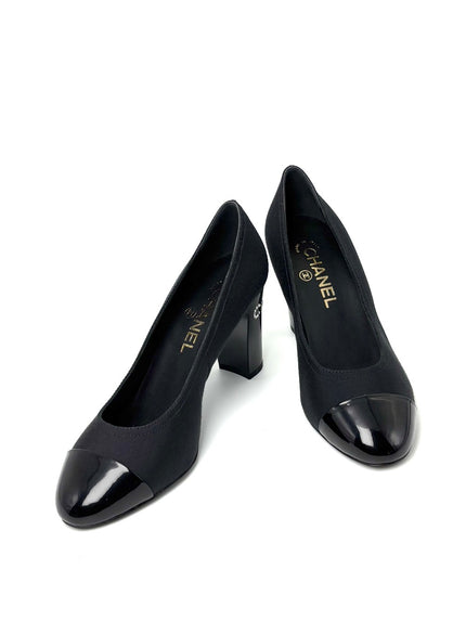 Brand New. Chanel Heel Black. 37|7648