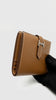 Preowned. Hermes Bearn Compact Wallet Gold PHW. YBY009CX|9360