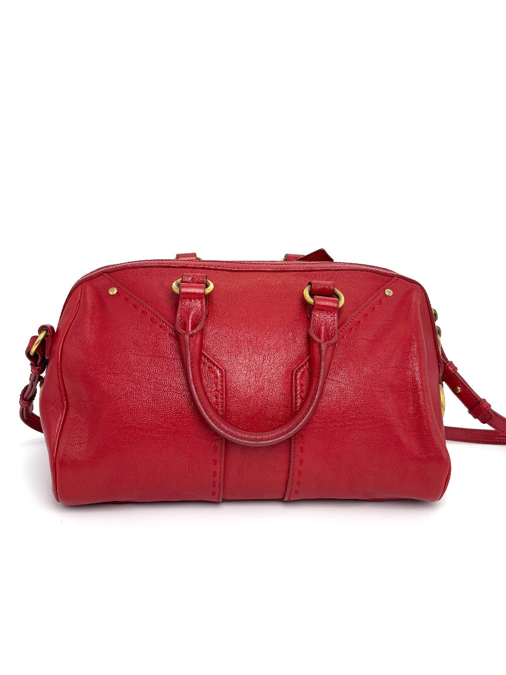 Preowned. YSL Muse Bowler Red|6388